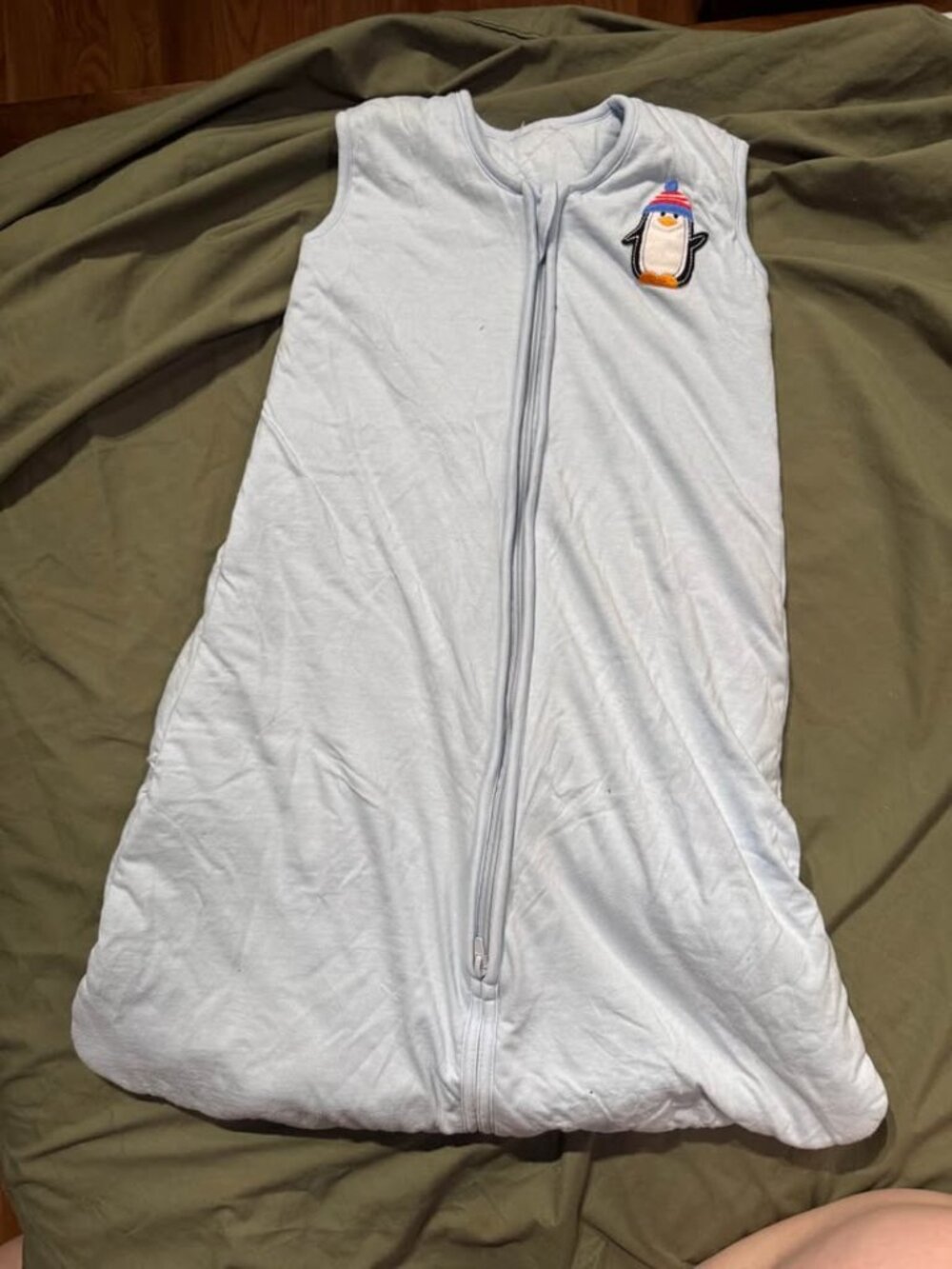 Halo Sleep Sack Winter Weight 2.5T - Blue Penguin size 6-12 months